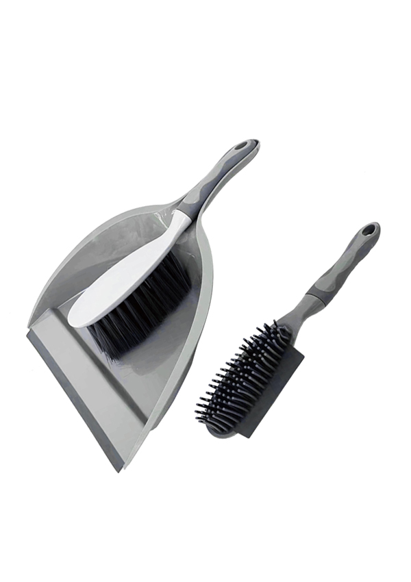 H2 컴팩트 데스크탑 빗자루 및 쓰레기통 세트