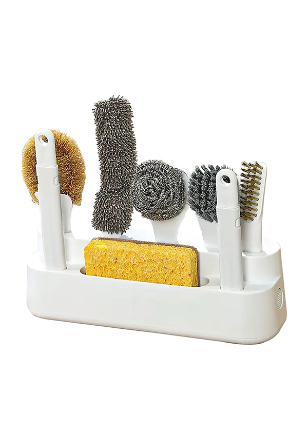 보관 홀더가 있는 P17 병 브러시 세트